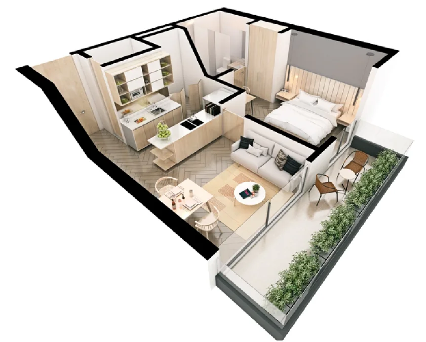 Suite Tipo 1 vista 2