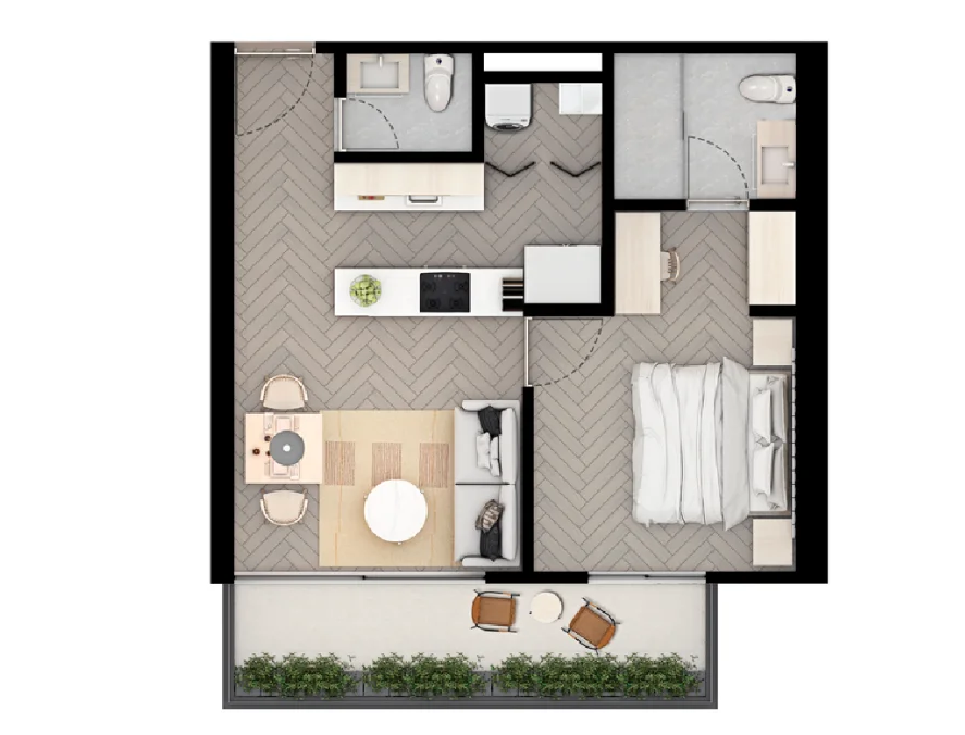 Suite Tipo 1 vista 1
