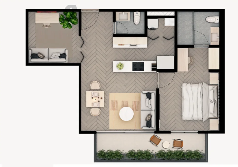 Suite Tipo 2 vista 1