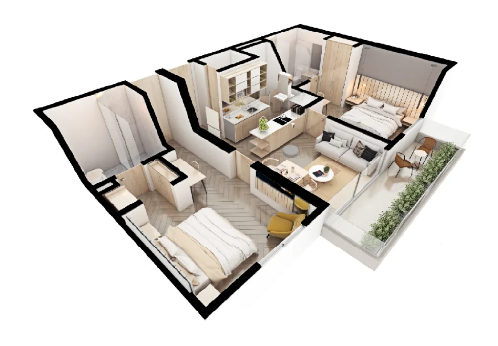 Suite Tipo 3 vista 2